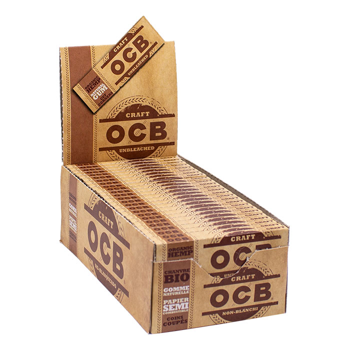 OCB Organic Unbleached Single Wide Rolling Papers Ct 50