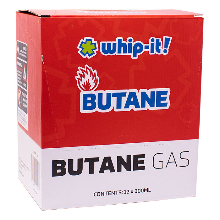 Whip-It! Butane -Ultra Refined Fuel for Lighters & Torches Display of 12