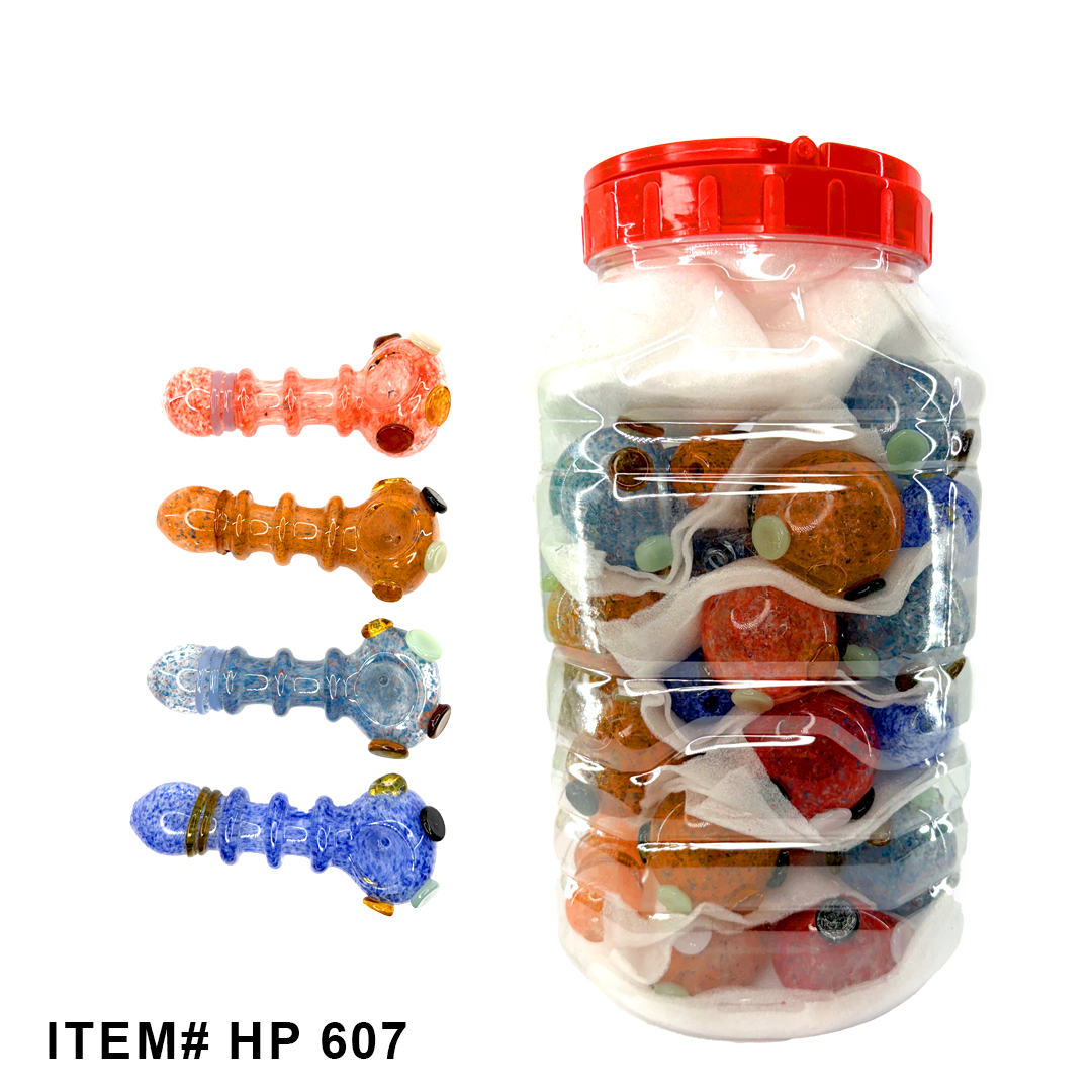 GLASS 4.5 HANDPIPE 24CT JAR [HP-407]