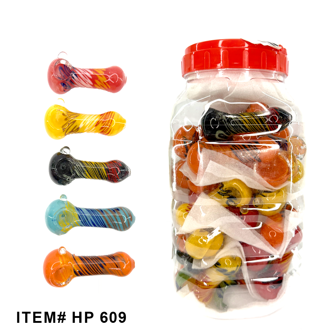 GLASS 4.5 HANDPIPE 24CT JAR [HP-401]