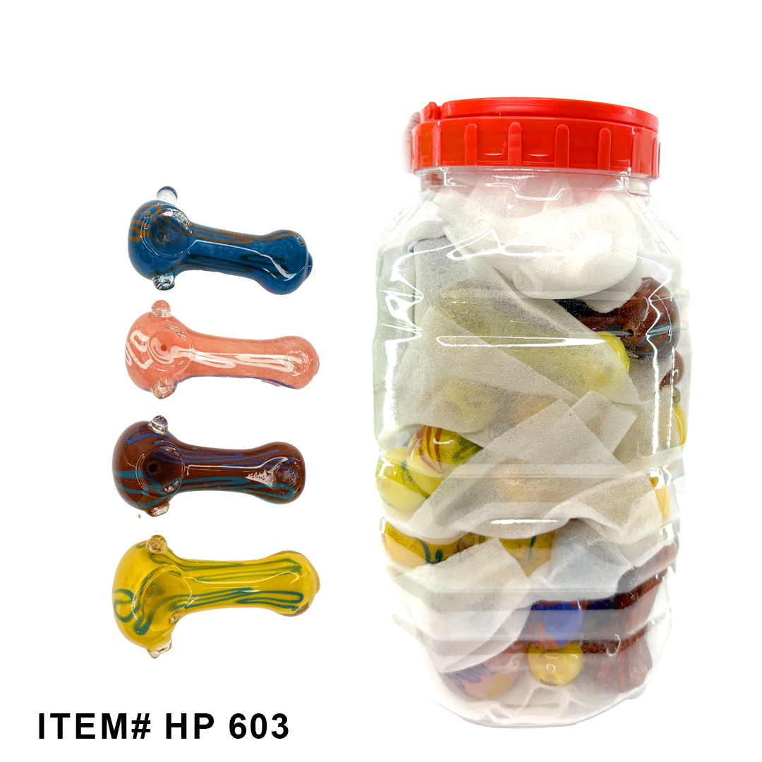 GLASS 4.5 HANDPIPE 24CT JAR [HP-409]