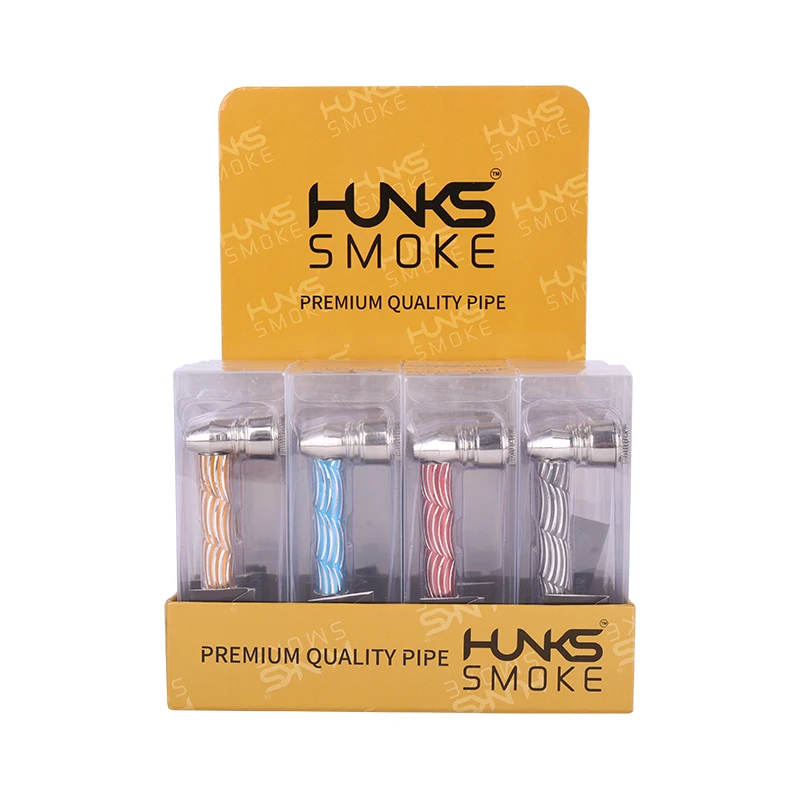 HUNKS SMOKE PREMIUM PIPE SET DISPLAY 20CT