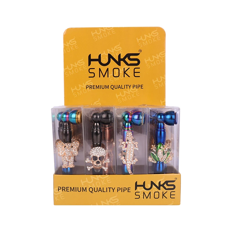 HUNKS SMOKE PREMIUM PIPE SET DISPLAY 20CT