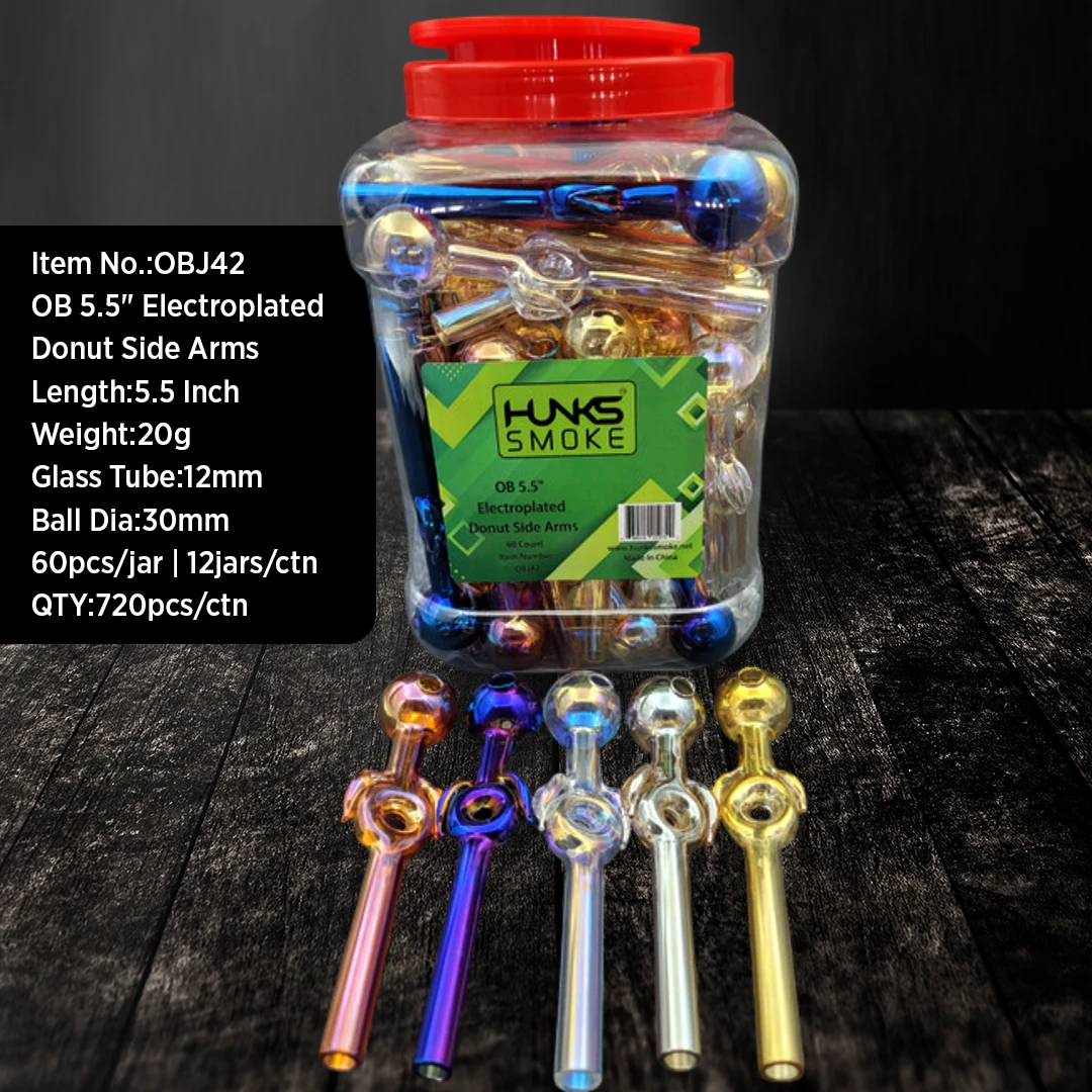 HUNKS SMOKE 5.5'' ELECTRO PLATED DONUT JAR