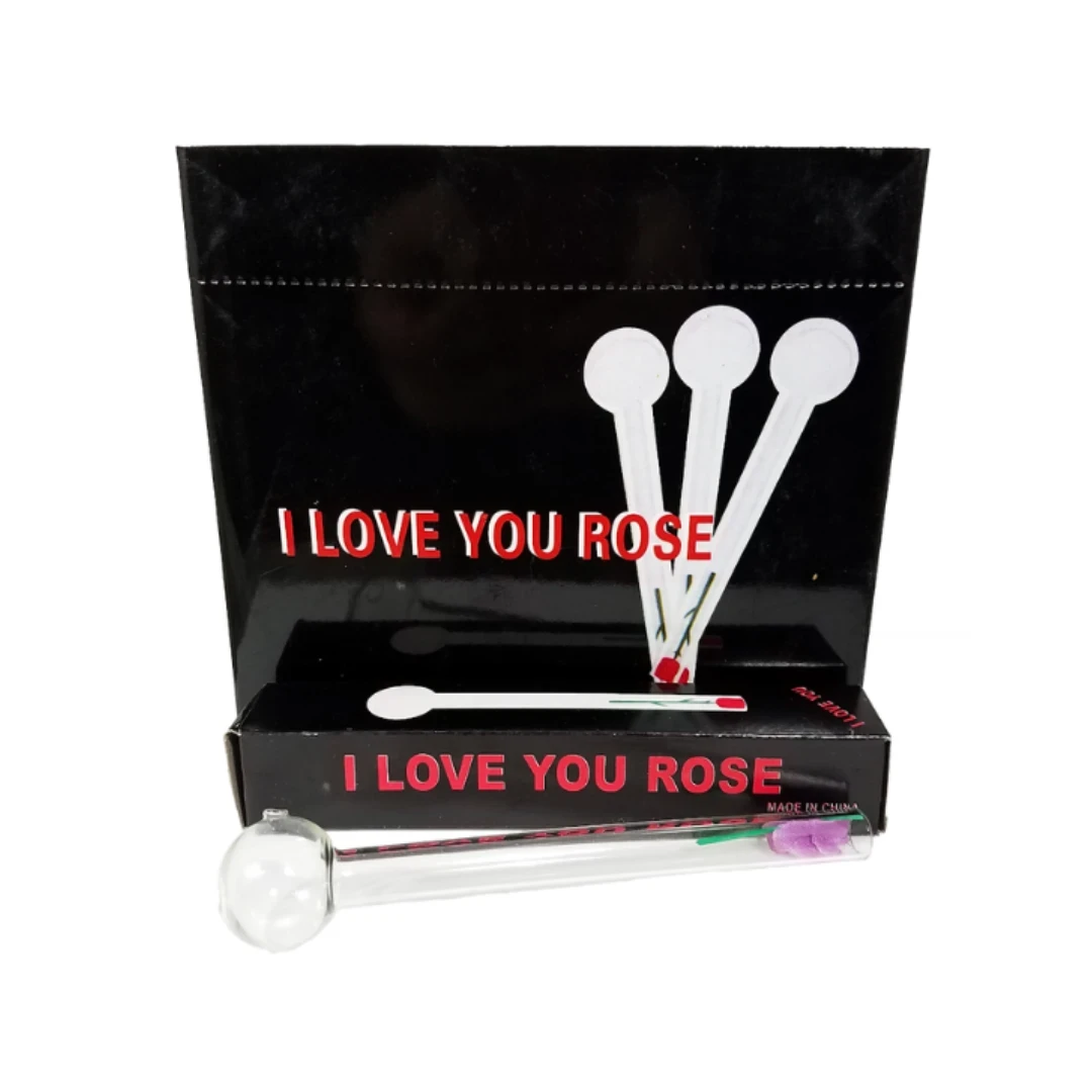 I LOVE YOU GLASS ROSE 5CT