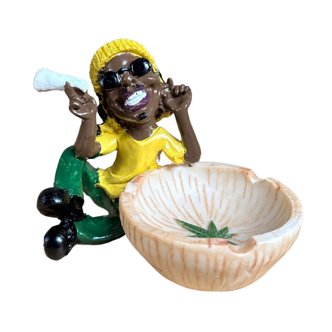 RASTA MAN SMILING ASHTRAY