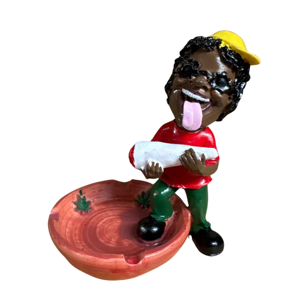 RASTA MAN SITTING JOINT ASHTRAY