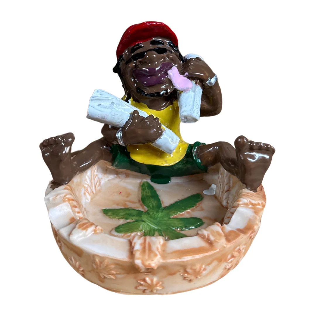 BOB MARLEY PIPE RESIN ASHTRAY