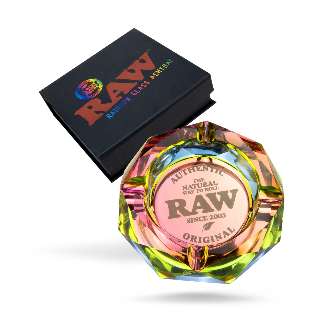 RAW RAINBOW GLASS ASHTRAY