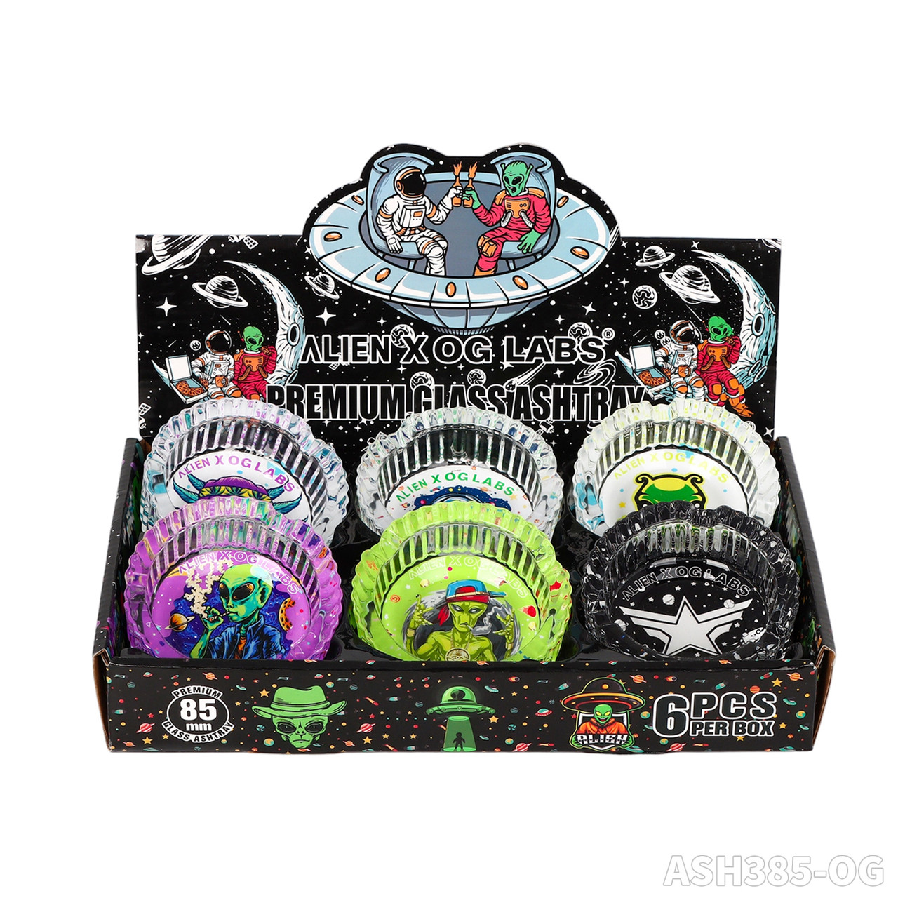 ALIEN OG GLASS PREMIUM GLASS ASHTRAY