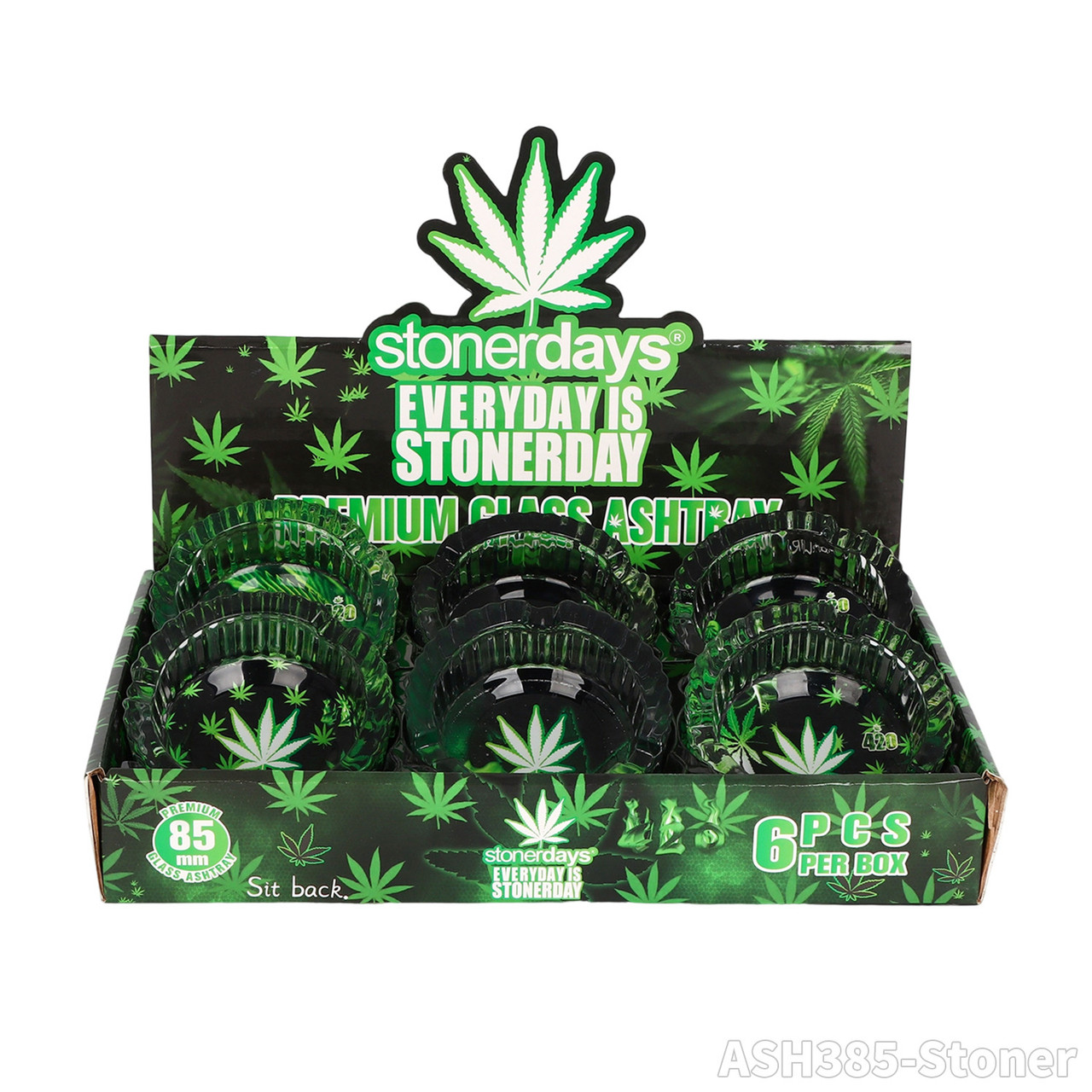 STONERDAYS PREMIUM GLASS ASHTRAY