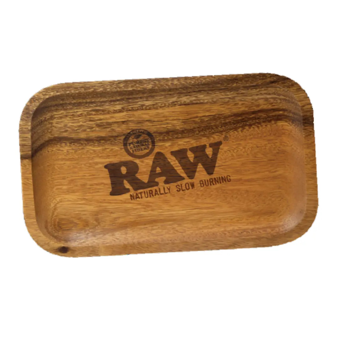 RAW SMALL WOODEN ROLLING TRAY