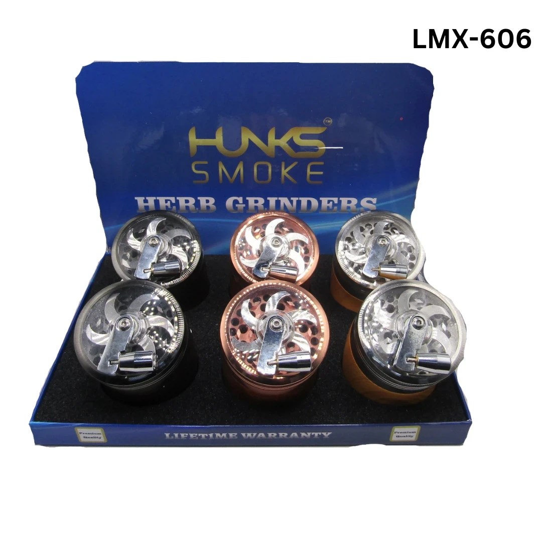 HUNKS SMOKE PREMIUM GRINDERS 6CT