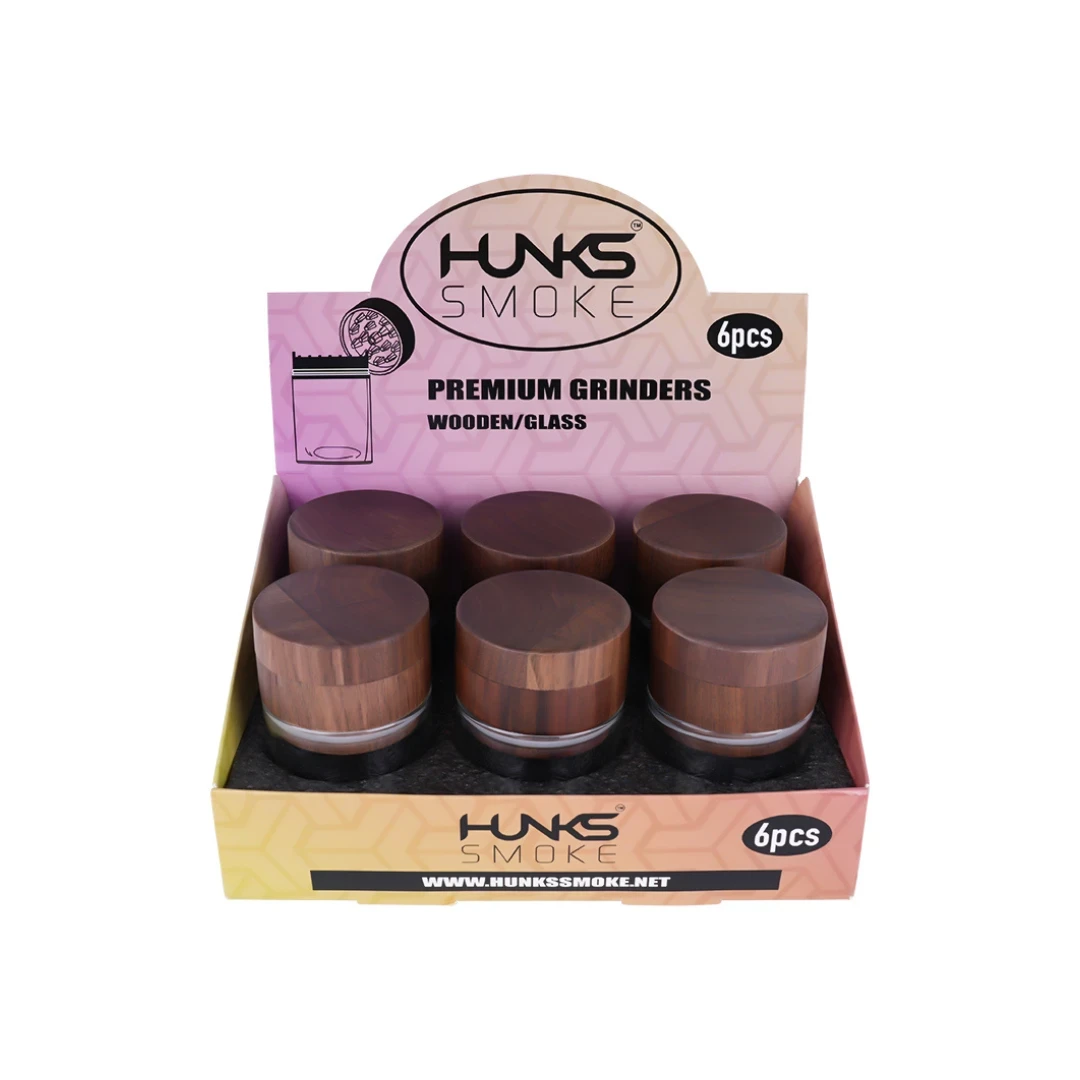 HUNKS SMOKE PREMIUM METAL WOOD GRINDER 4CT