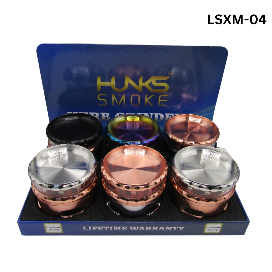 HUNKS SMOKE PREMIUM GRINDERS 6CT