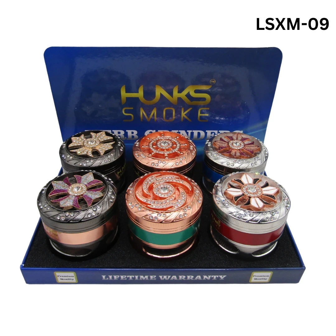 HUNKS SMOKE PREMIUM GRINDERS 6CT