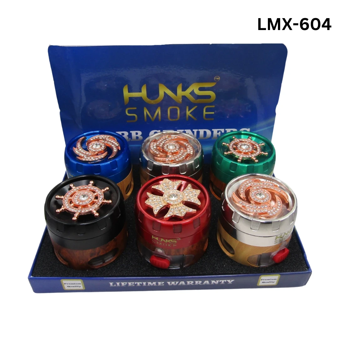 HUNKS SMOKE PREMIUM GRINDERS 6CT