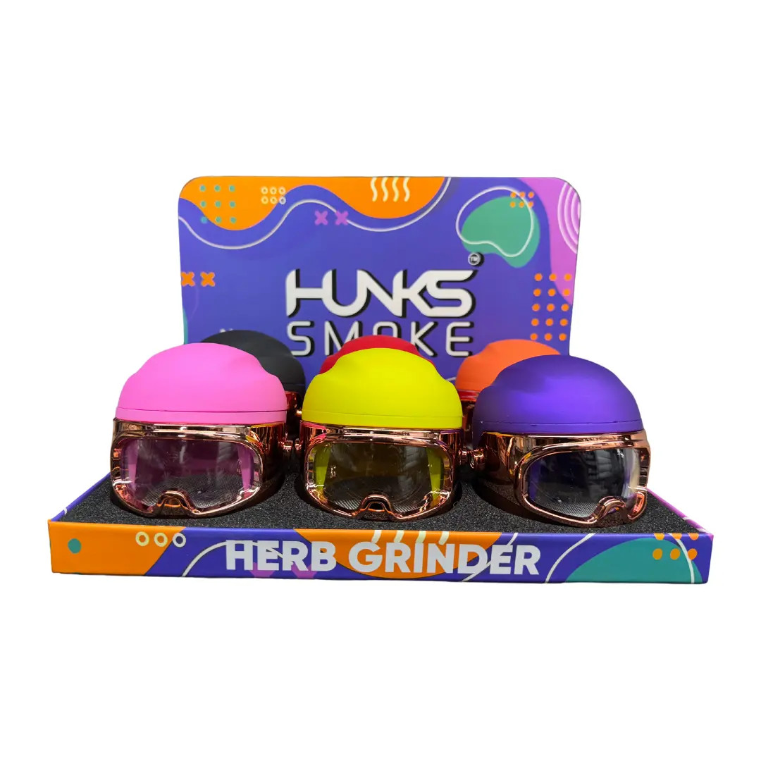 HUNKS SMOKE SPARK GRINDER DISPLAY 4CT