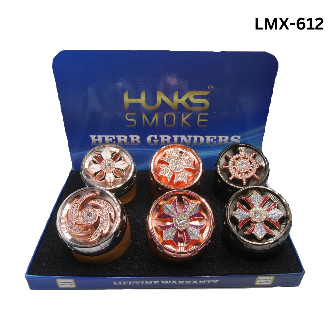 HUNKS SMOKE PREMIUM GRINDERS 6CT