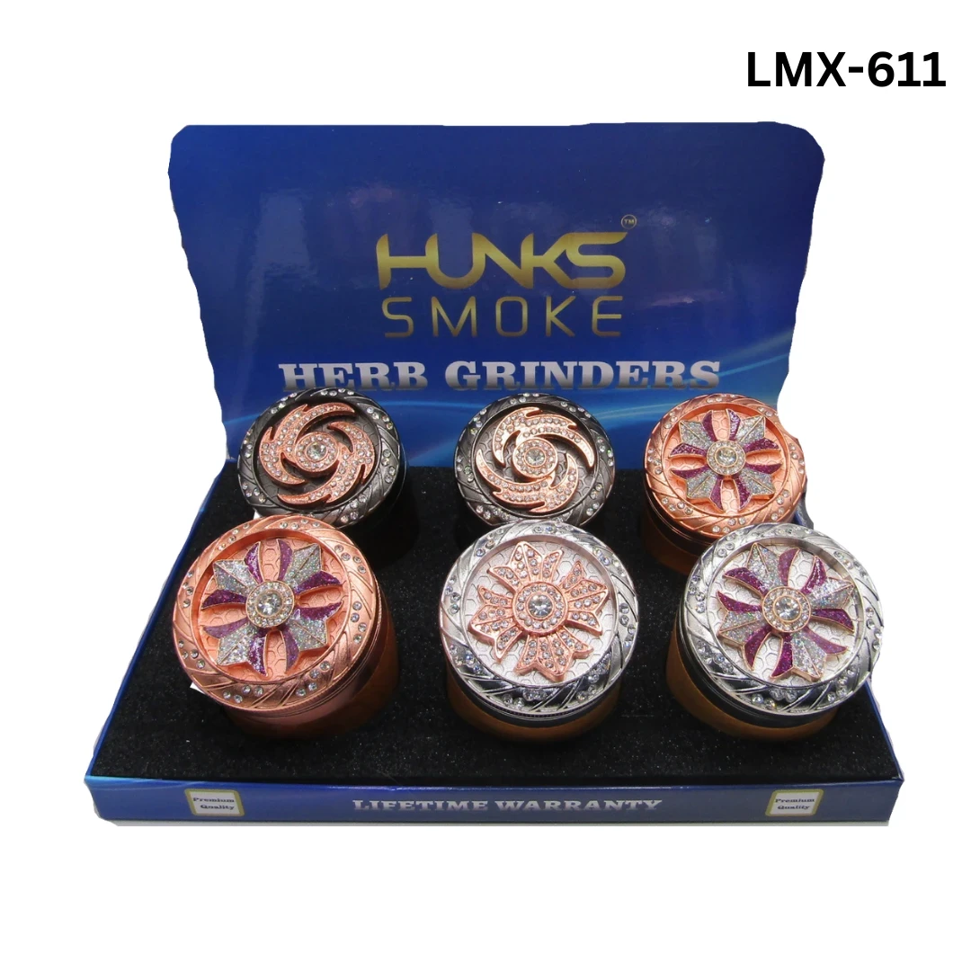 HUNKS SMOKE PREMIUM GRINDERS 6CT