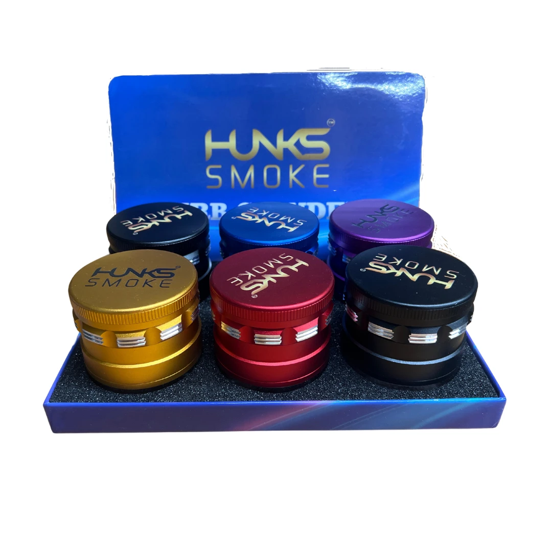 HUNKS SMOKE PREMIUM GRINDERS 6CT