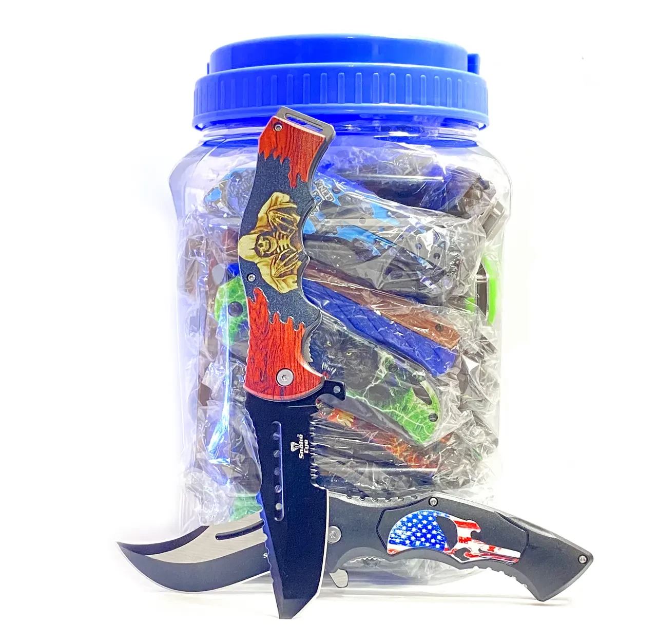 SNAKE EYES POCKET KNIVES JAR 48CT [SE-48JAR-P]