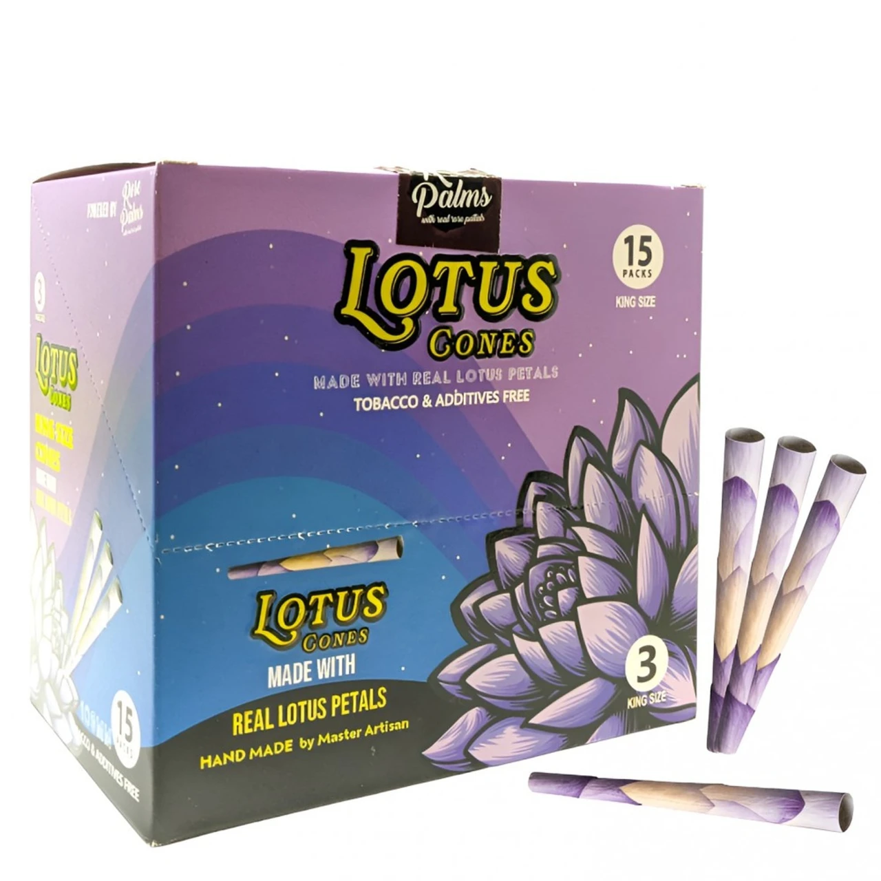 LOTUS CONES KING SIZE 3PK 15CT