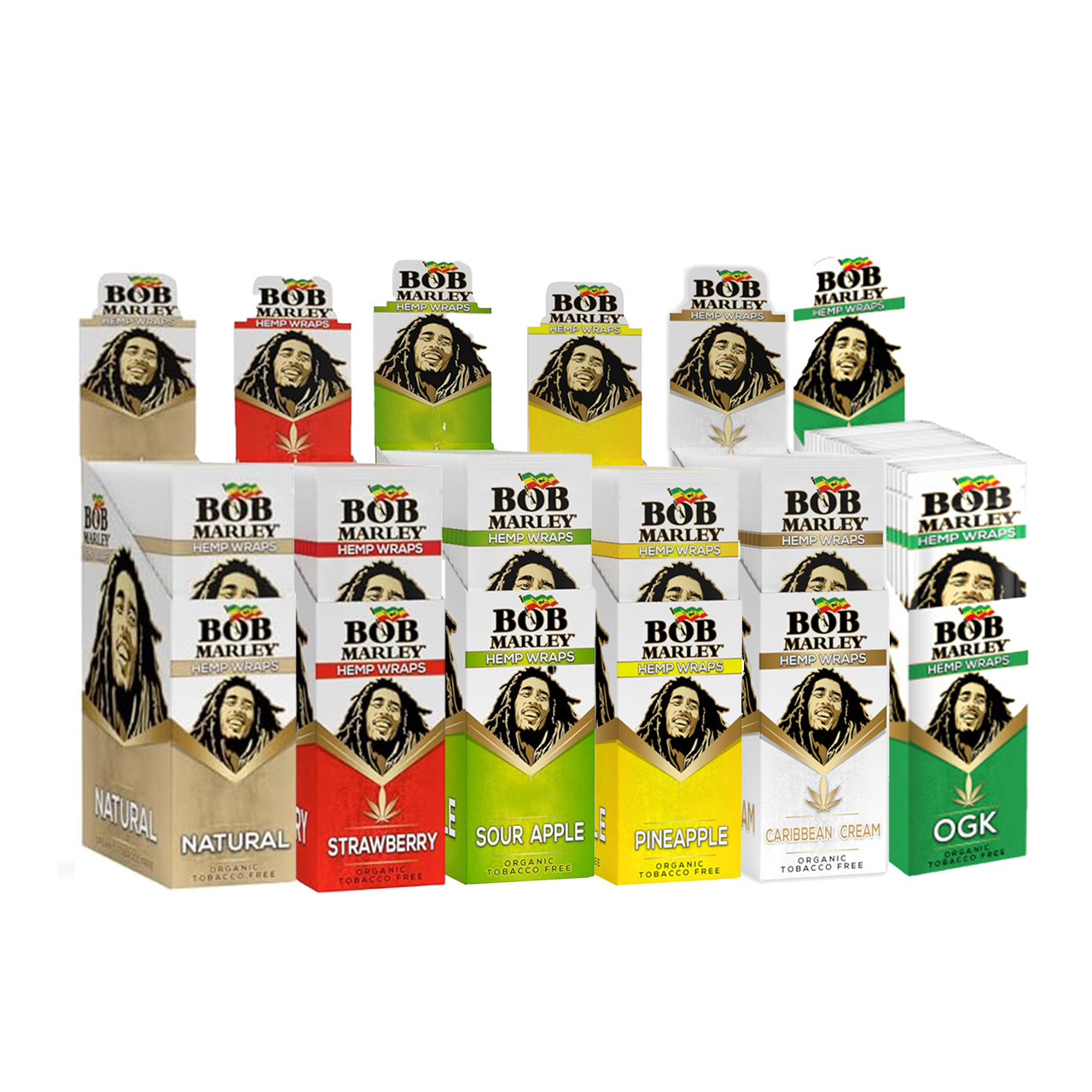 BOB MARLEY HEMP WRAPS 2PK 25CT