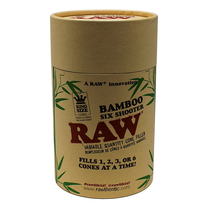 Raw Bamboo Six Shooter Cone Filler King Size