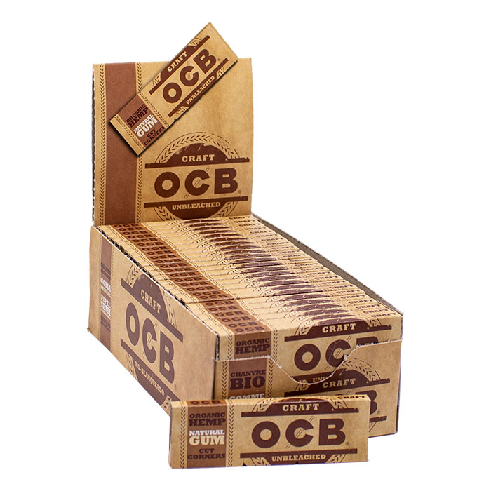 OCB Organic Unbleached Single Wide Rolling Papers Ct 50