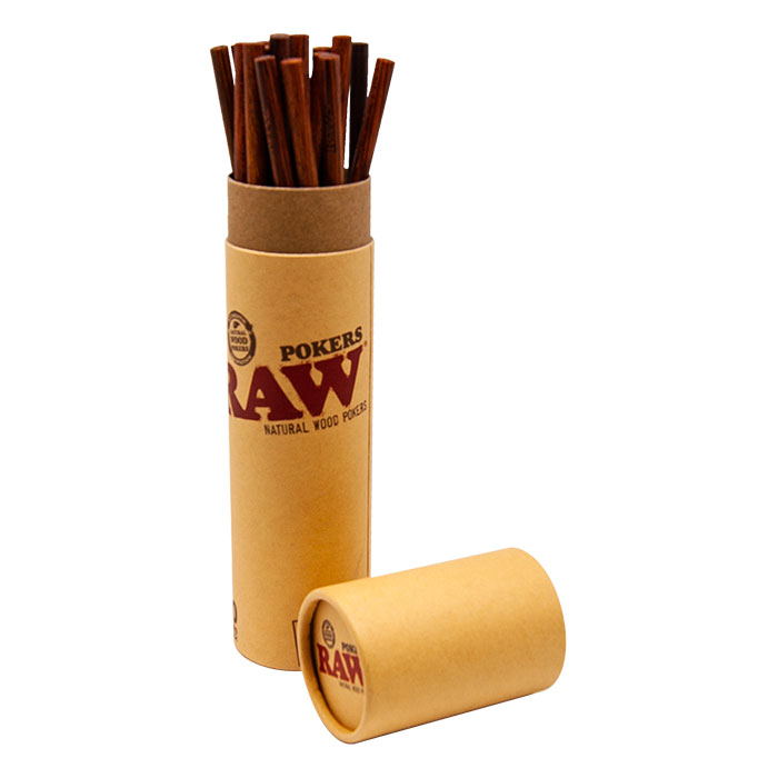 Raw Natural Large Wood Poker Ct 20