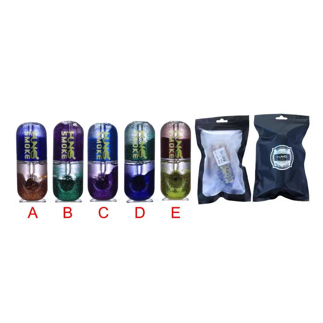 HUNKS SMOKE GLASS HAND PIPE FLAT