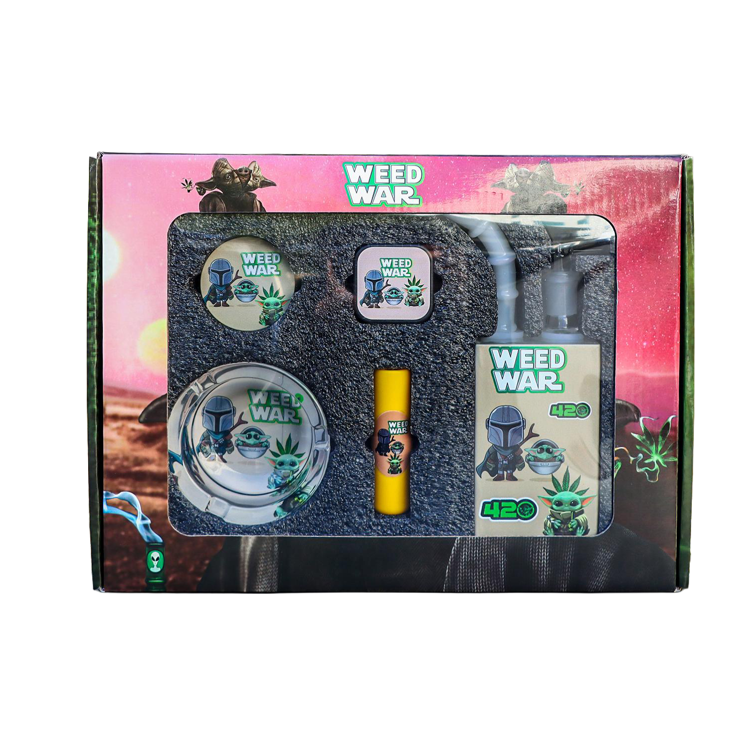WEED WAR 5PC SMOKING SET [SET585-WW]