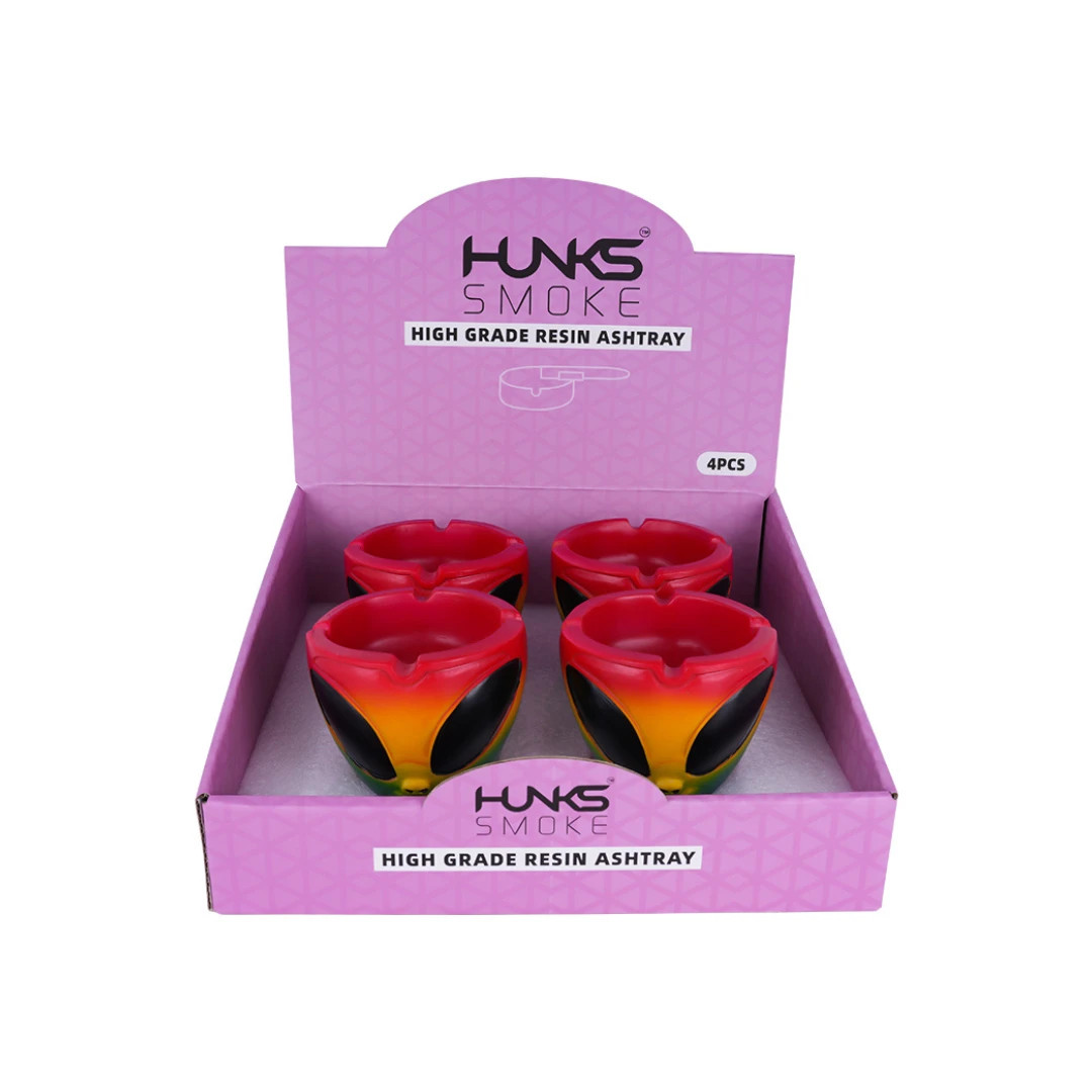 CHOCOLATE GLASS ASHTRAY DISPLAY