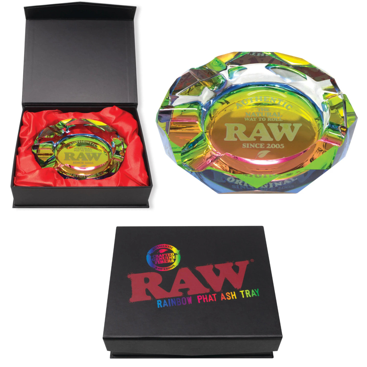 RAW STORAGE GLASS ASHTRAY