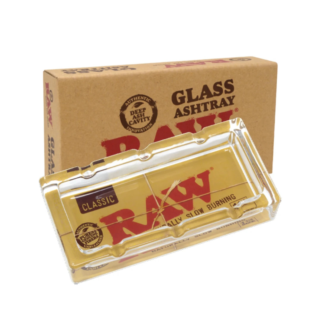 RAW CLASSIC WOOD GLASS ASHTRAY