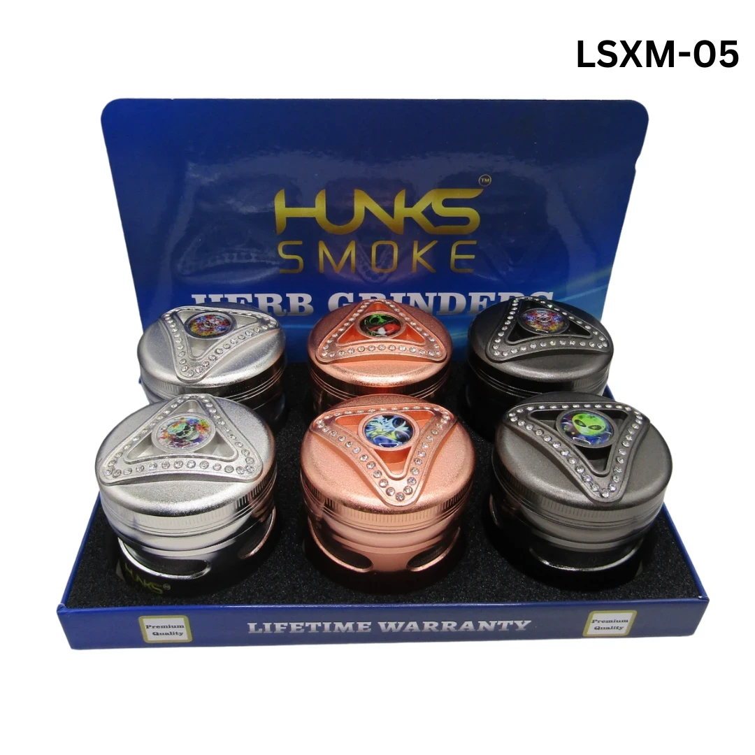 HUNKS SMOKE PREMIUM GRINDERS 6CT