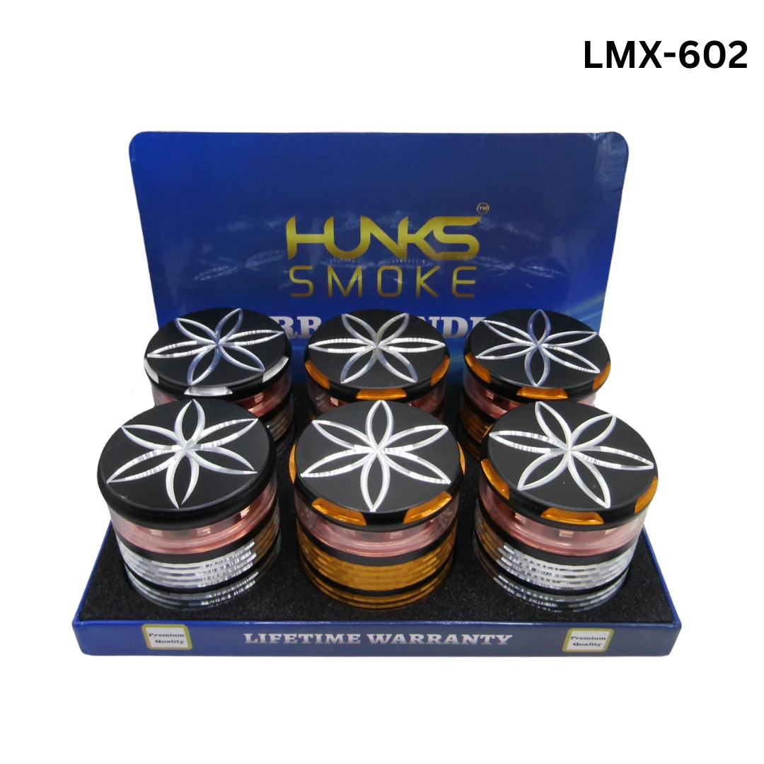 HUNKS SMOKE PREMIUM GRINDERS 6CT