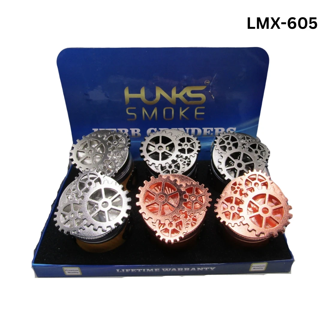 HUNKS SMOKE PREMIUM GRINDERS 6CT