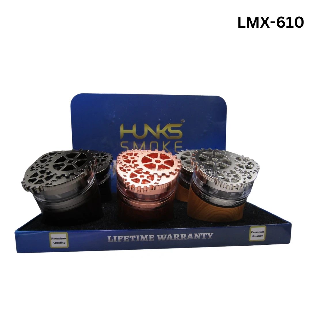 HUNKS SMOKE PREMIUM GRINDERS 6CT