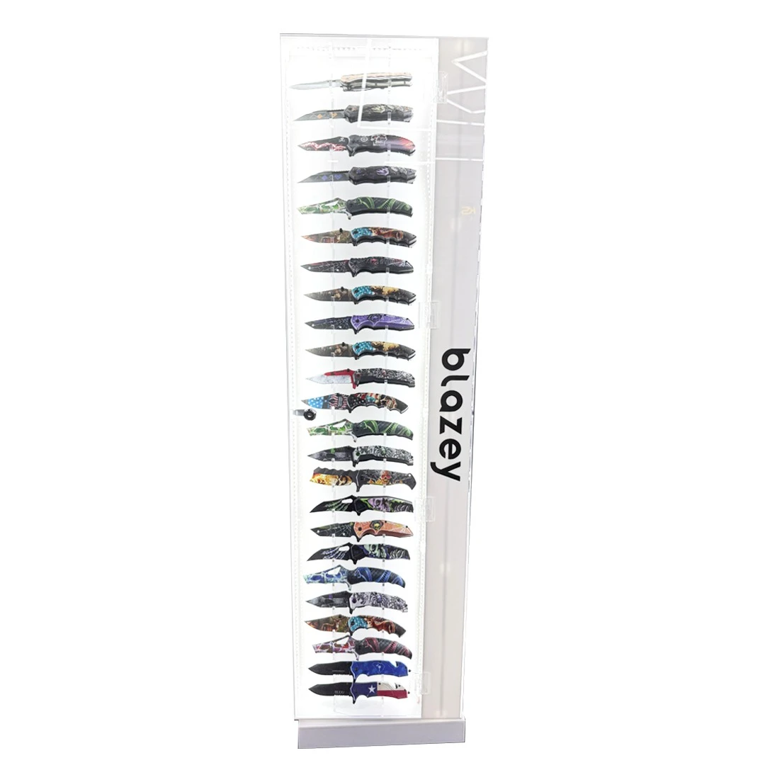 BLAZEY LARGE KNIFE ROTATING 96CT EMPTY LED DISPLAY